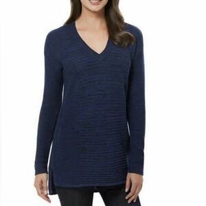 Ellen Tracy Deep Blue V-Neck Sweater Women’s Size L
